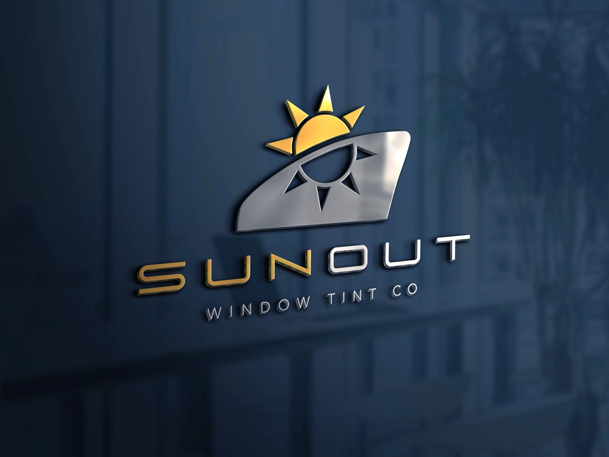 Sun Out Window Tint Logo